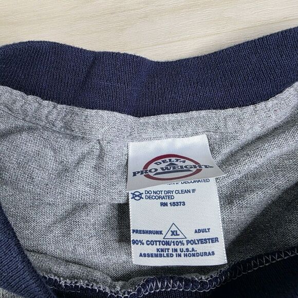 Vintage Tom and Jerry Gray Ringer Cartoon Cat & Mouse T Shirt Men's Size XL - Picture 6 of 6